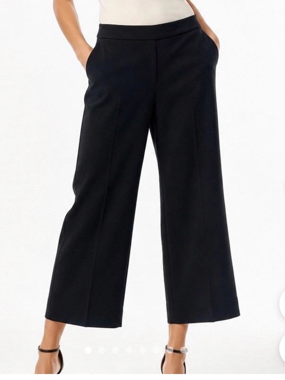 White House Black Market Wide-Leg Cropped 
Pants